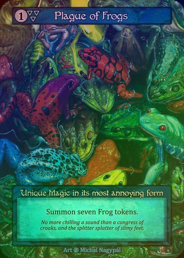 【FOIL】[Water] Plague of Frogs [beta-Unique]